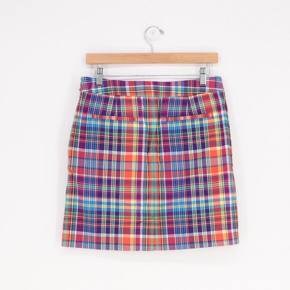 NWT RALPH LAUREN GOLF Plaid Mini Skort Colorful Purple Performance Size 4 - Picture 2 of 7